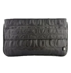 Croco Deluxe Clutch
