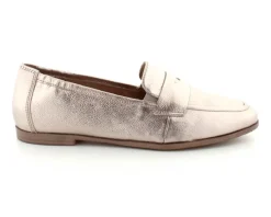 Elina Guld Skind loafer