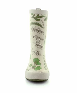 Green Flowers Gummistøvle