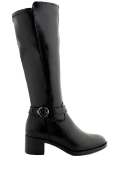 Langskaftet Skind Støvle