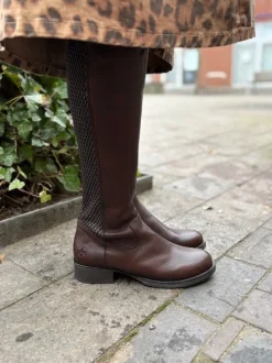 Langskaftet Skind Støvle