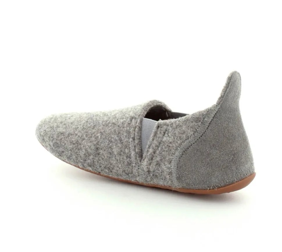 Sailor Grey Wool Hjemmesko