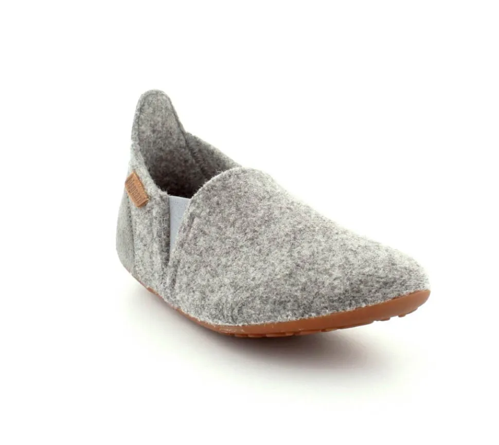 Sailor Grey Wool Hjemmesko