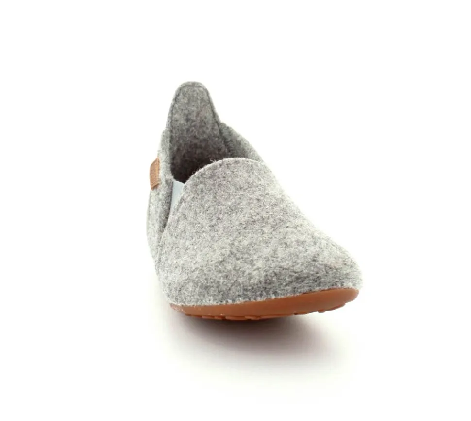 Sailor Grey Wool Hjemmesko