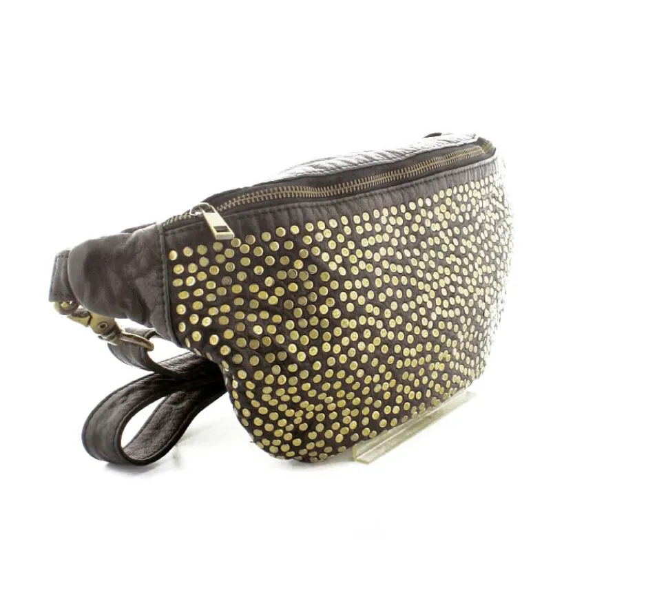 Skind Bumbag Guldnitter