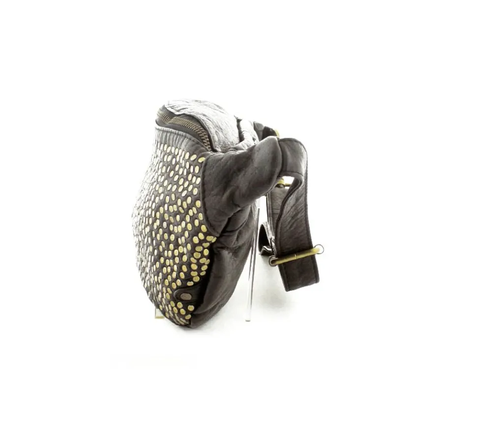 Skind Bumbag Guldnitter