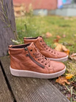 Sporty Skind Snørestøvle