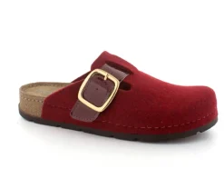 Weinrot Filz Slippers