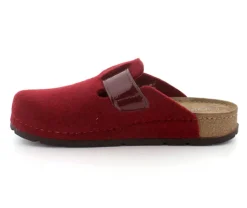 Weinrot Filz Slippers