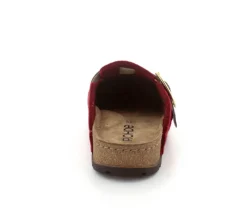 Weinrot Filz Slippers