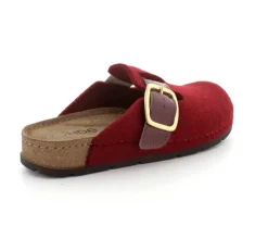 Weinrot Filz Slippers