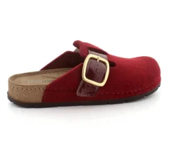 Weinrot Filz Slippers