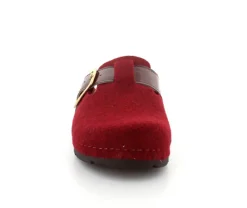 Weinrot Filz Slippers