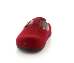 Weinrot Filz Slippers
