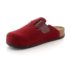 Weinrot Filz Slippers